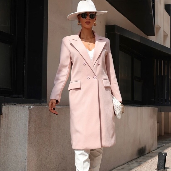 ❌SOLD❌⭐️Lapel Collar Double Breasted Overcoat⭐️ NEW - Picture 5 of 7